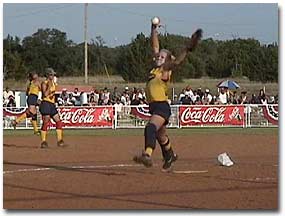 Amanda Pitching Against Olympic Team USA