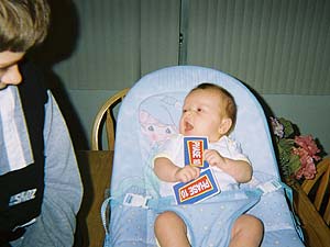 Sarah playing cards